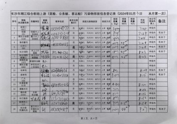2024年1月3日本月第一次上行接收任務登記表（躉船、公務船）